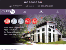 Tablet Screenshot of careplasticsurgery.com